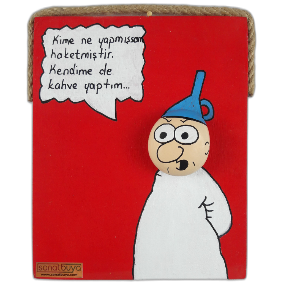 Hunili Karikatür Taş Tablo